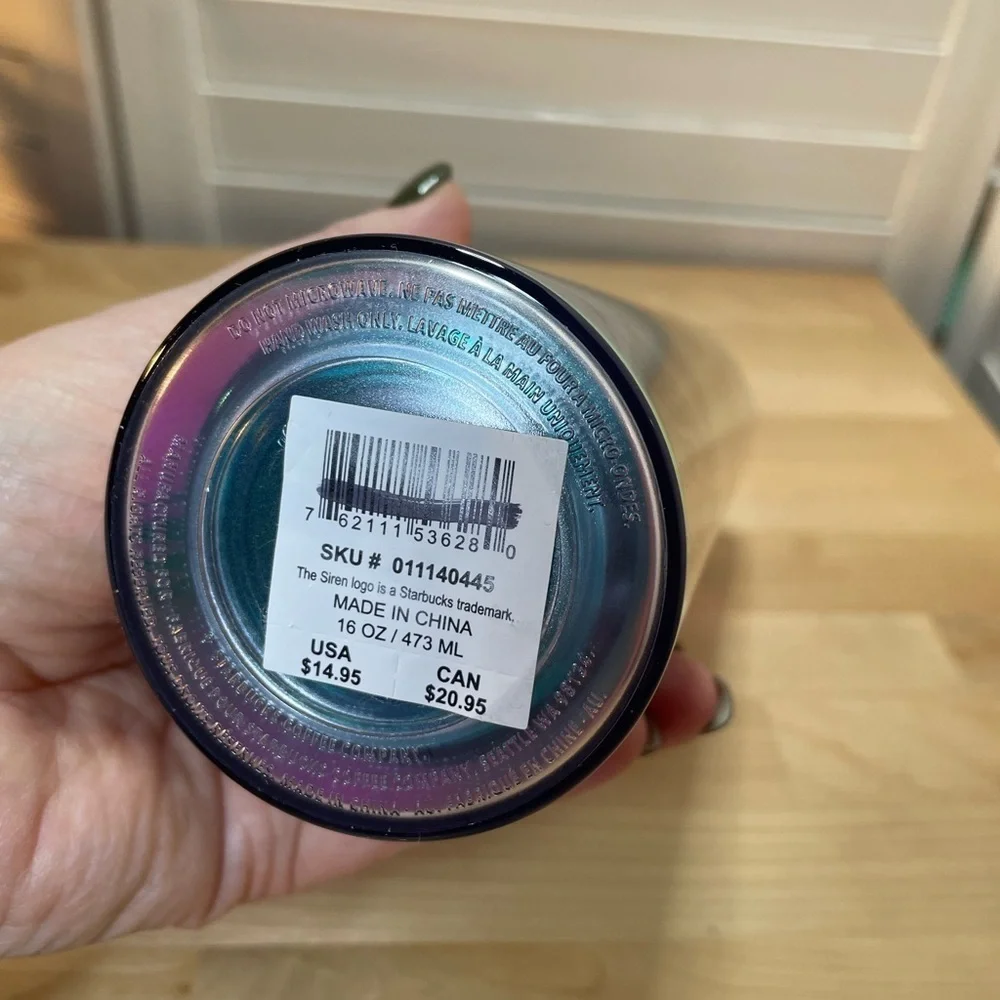 Starbucks Holographic 16oz Tumbler with Light Purple Lid